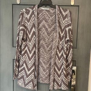 Maurices Chevron Patterned Hooded Cardigan